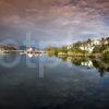 WY3Q9782 Evening Reflection Kyleakin Harbour Skye And Maol Castle