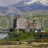 I5D4139 Dramatic View Of Duart Castle And Mainland Hills From Mull