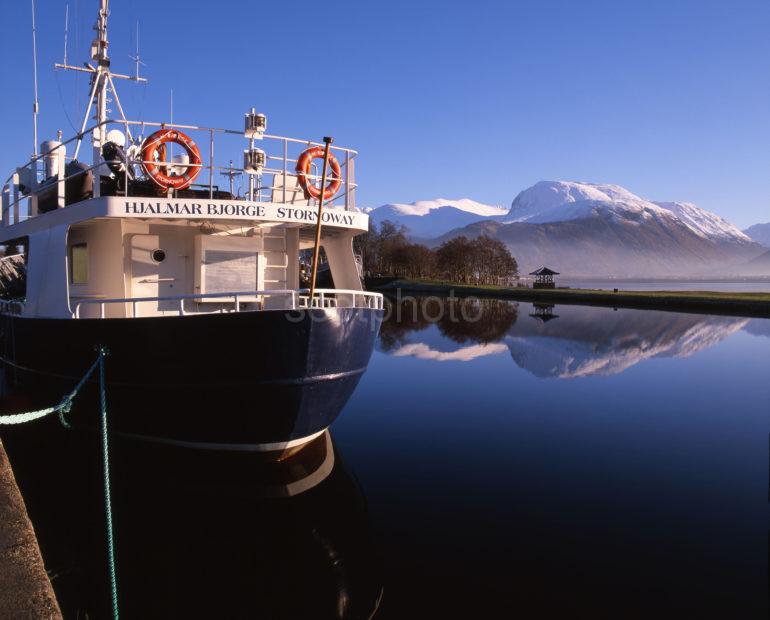 Ben Nevis From Across The Corpach Basin Lochaber