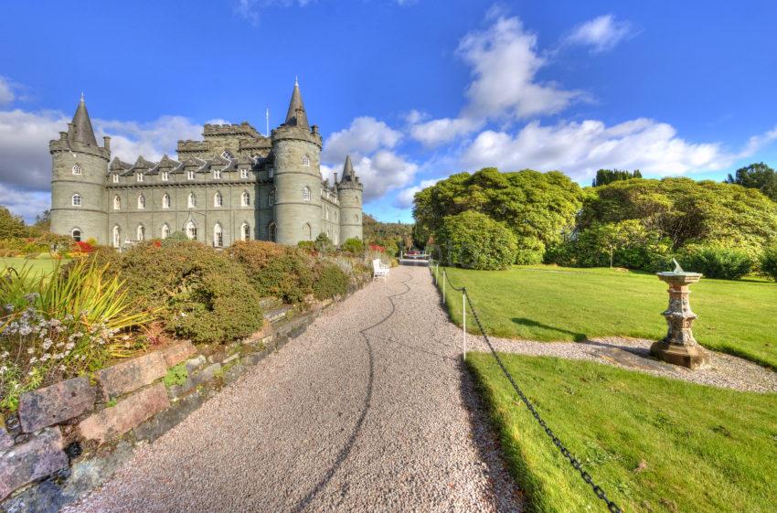 0I5D6131 INVERARAY CASTLE FROM GROUNDS ARGYLL