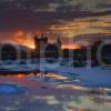 I5D0474 The Sunsets Behind Kilchurn Castle On Loch Awe