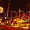 Colourful Scene In Central Blackpool During The Late Summer Illuminations From Promenade Blackpool Lancashire England