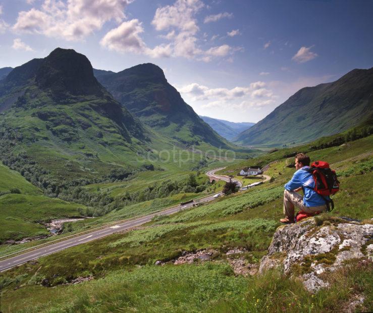 Hiker In Glencoe