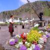 Scene In Easdale Village Ellenabeich From Nr Pier Seil Argyll