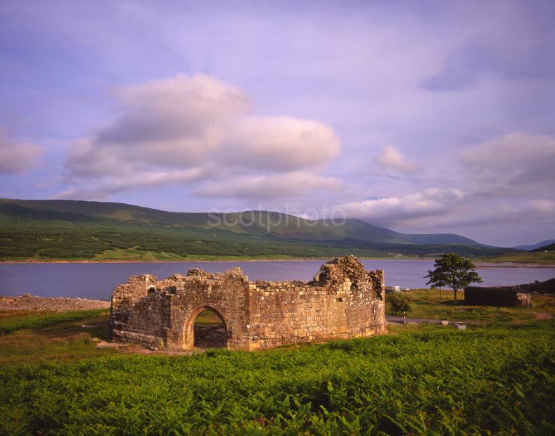 Doon Castle Ruins On S West Shore Of Loch Doon Aryshire