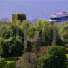 WY3Q0075 Clansman Approaches Dunollie Castle