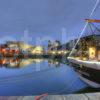 0I5D8453 YACHT ALBERT DOCK TOWARDS PIER HEAD JAN 2016