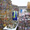 1755 Graham Amongst Recycled Cans Recycling Plant Isle Of Bute