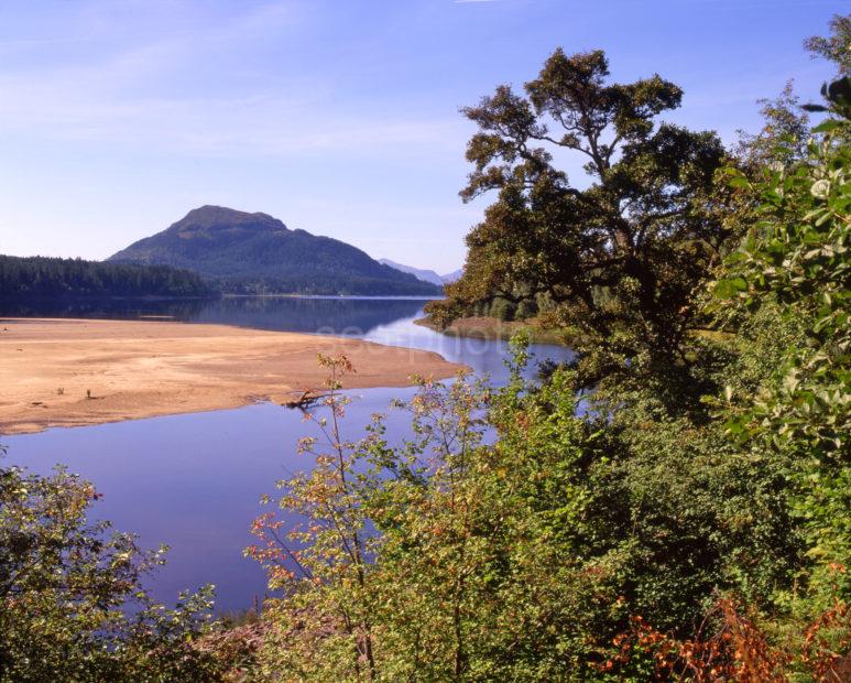 Late Summer Scene On Shore Of Loc H Laggan West Highlands