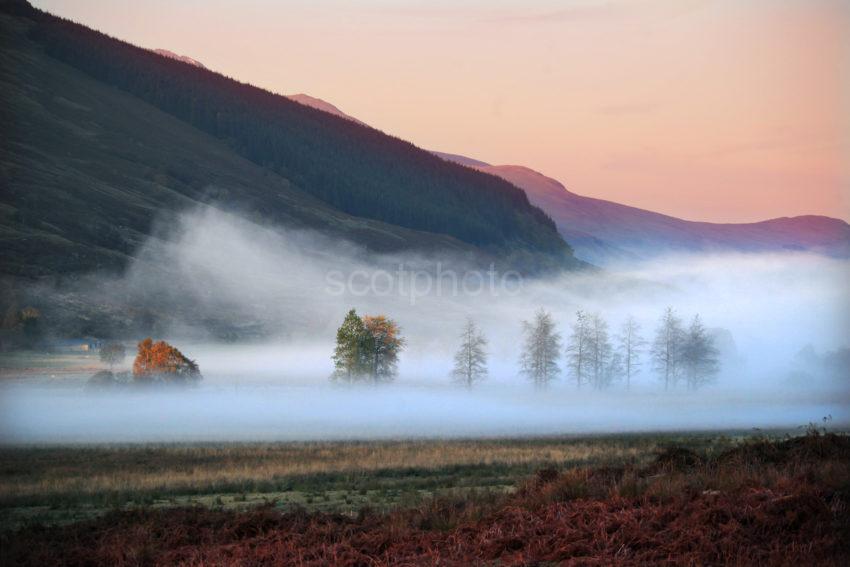 Great Autumn Mist In Glen Dochart