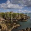 0I5D0878 Slains Castle From Cliffs Nr Port Errol Cruden Bay Aberdeenshire