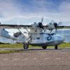 THE CATALINA ARRIVES AT OBAN AIRPORT ON FRIDAY 22ND AUG