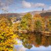 Across River Forth Towards Wallace Monument From Stirling Bridge