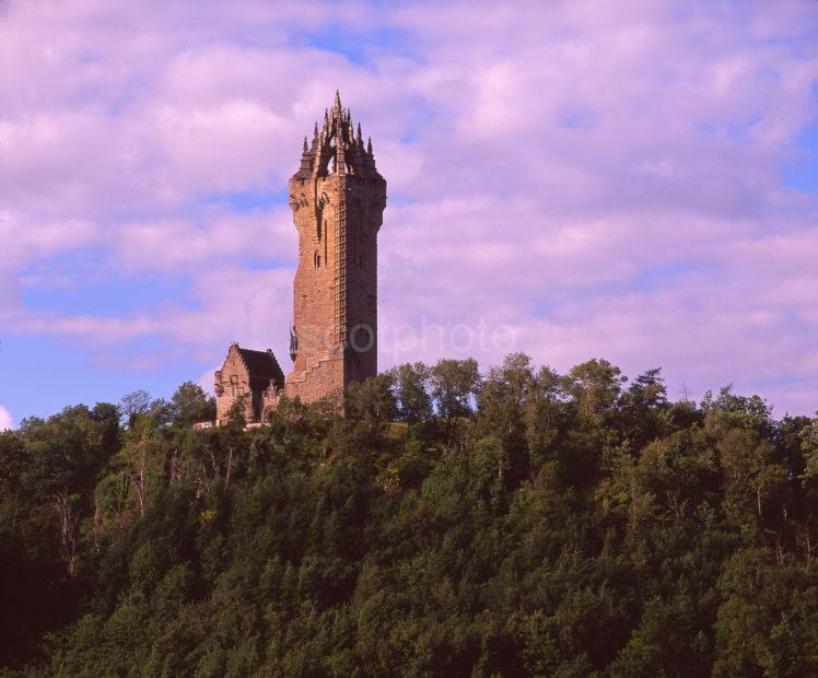 The Wallace Monument A Gothic Style Tower Built In 1869 Commemorates The Deeds Of Sir William Wallace Overlooking Forth Valley Stirling Central Scotland