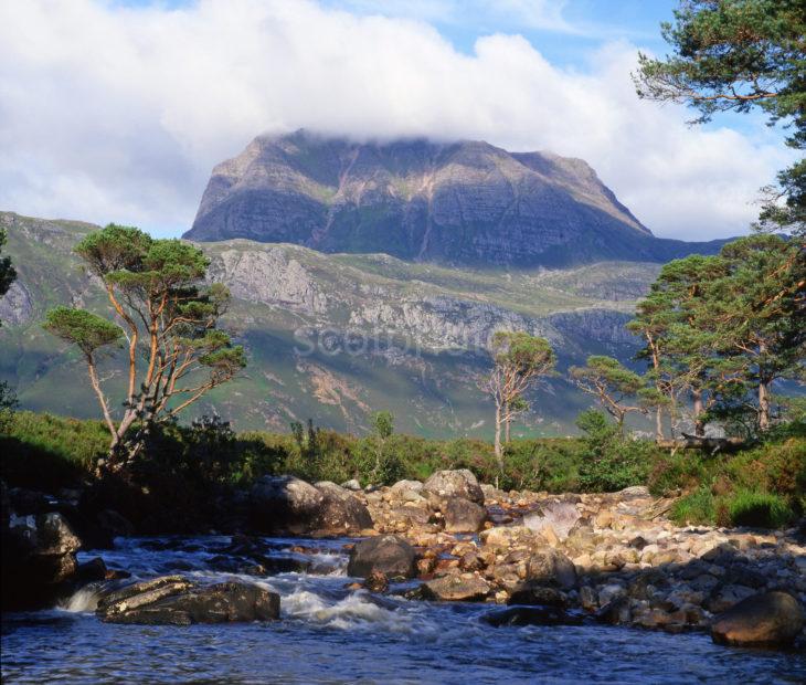 Slioch From Grudie Bridge Wester Ross