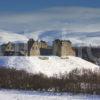 I5D1944 Winter Scene Towards Ruthven Barracks And Grampian Hills