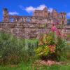 A Beautiful Summer Scene Of Castle Campbell Situated In Picturesque Dollar Glen Clackmannanshire