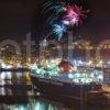 0I5D5732 New Year Fireworks In Oban Harbour Argyll