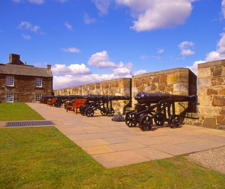 Cannons On The Battlements Within Stirling Castle Stirling Central Region