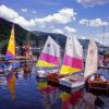 Colourful Sails On The Shore Of Loch Earn In Perthshire