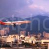 Airbus A340 Air Lanka Approaches Kai Tak In Hong Kong