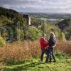 Couple Enjoy The Moment At Castle Campbell