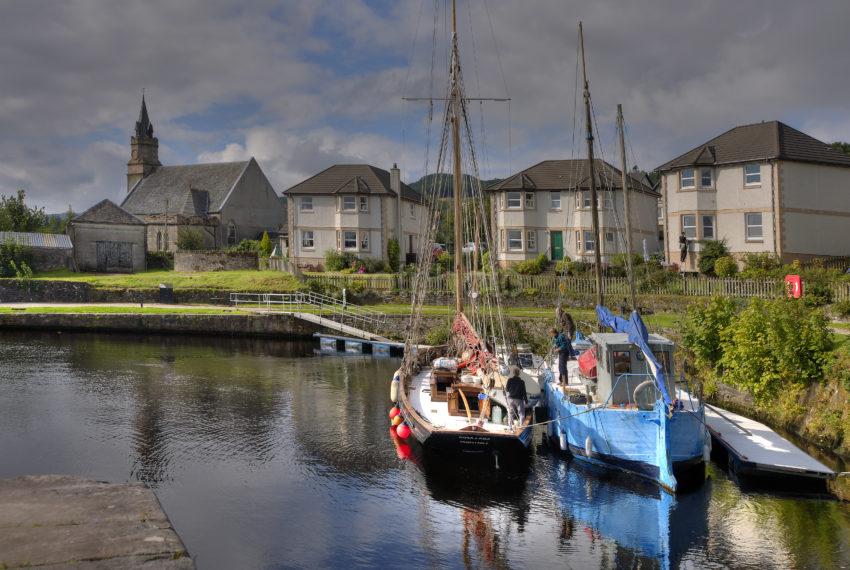 ARDRISHAIG BASIN CRINAN CANAL ARGYLL