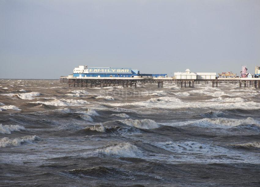 Rough Weather Blackpool Pier