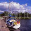 A Colourful Scene On The Caledonian Canal At Corpach With Ben Nevis In View Corpach Basin Fort William Lochaber