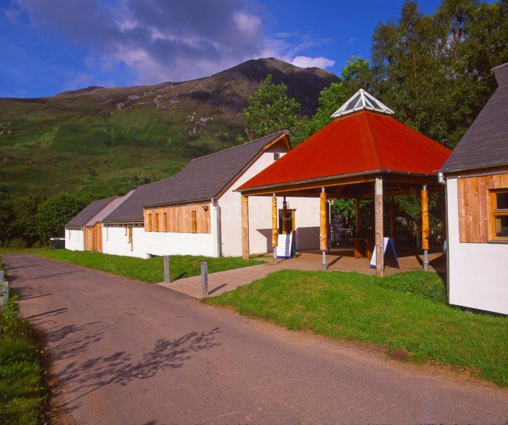 The New National Trust Centre In Glencoe Lit By Evening Light Summer 2002