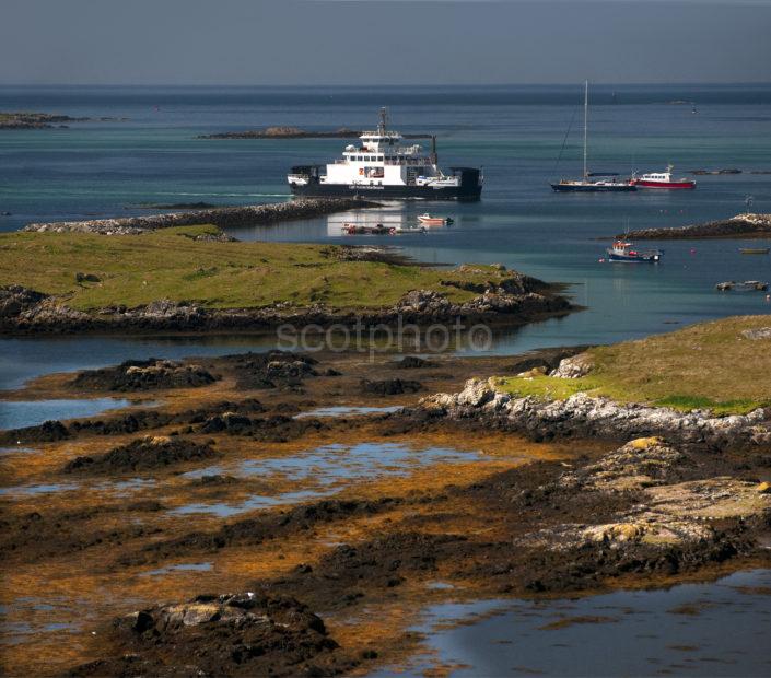 MV LOCH PORTAIN ARRIVES LEVERBURGH SOUTH HARRIS FROM UIST