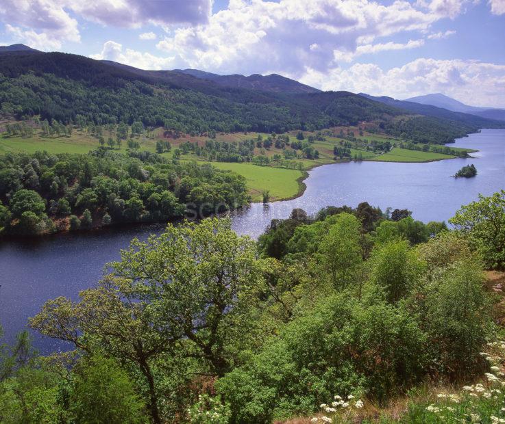 Springtime View Overlooking Loch Tummel As Seen From Queens View Perthshire