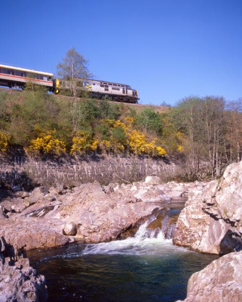 Class 37 Sir Murray Morrison With West Highlander In Glen Spean