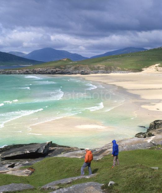 Beautiful Beaches Nr Luskentyre With The North Harris Hills Isle Of Harris