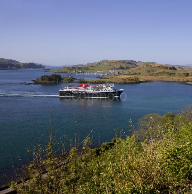 Mv Isle Of Mull Passes Kerrera After Departing Oban