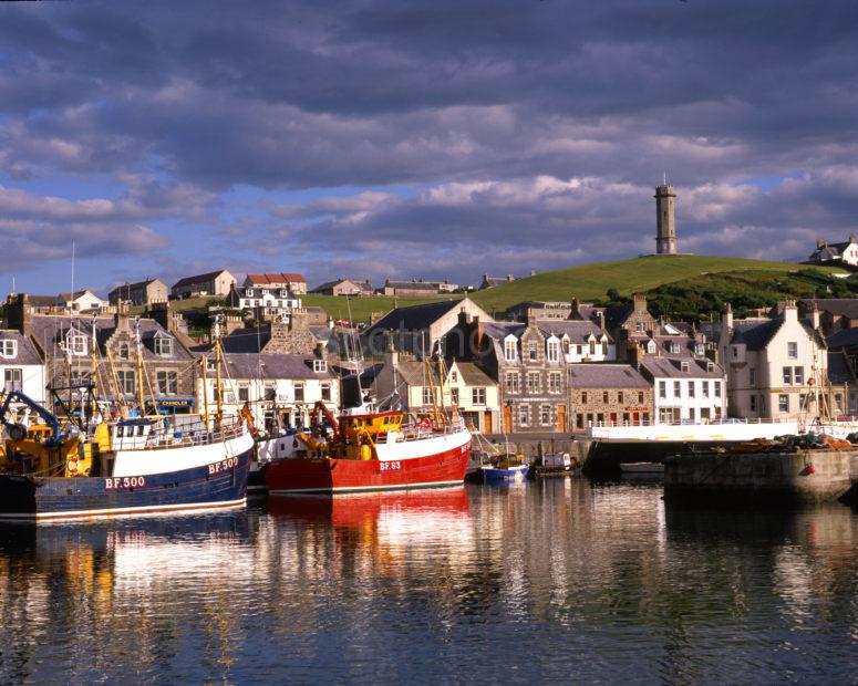 MacDuff Harbour And Town From Pier MacDuff Banffshire