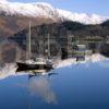 Winter Reflections On Loch Leven Nr Glencoe With The Mamore Hills