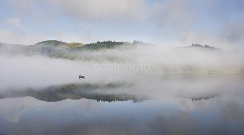 Loch Feochan Misty Morning Reflections Argyll