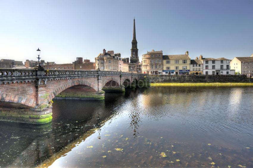 ACROSS THE OLD BRIDGE AND AYR ACROSS R AYR