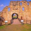 The Entrance To St Andrews Castle 1549 Situated On The Rugged Coastline Adjacent To The Town St Andrews Fife