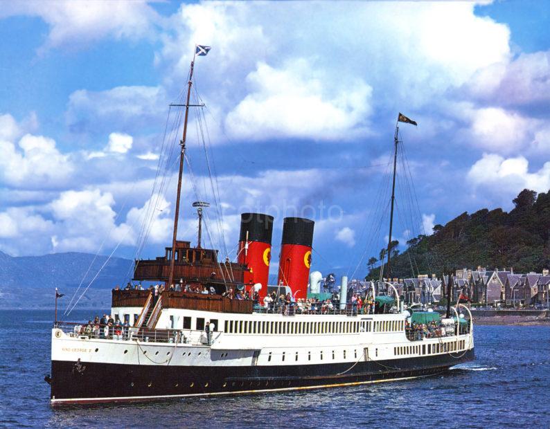 King George V In Oban Bay Early 70s