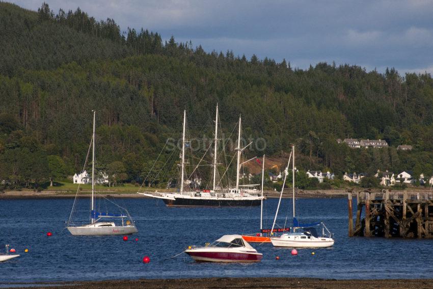 Tall Ship And Yachts In The Holy Loch