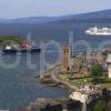 Cruise Ship And Mull Ferry Oban Bay Argyll