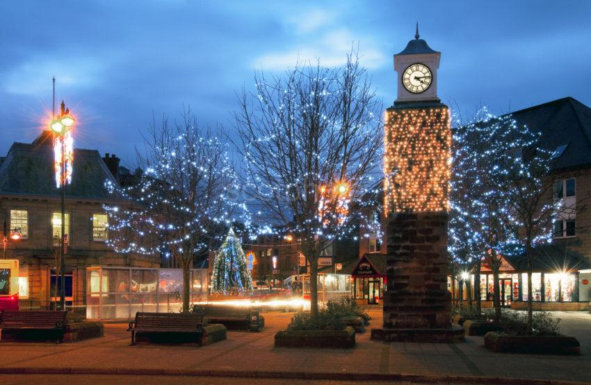 Towards Christmas Tree From Station Clock