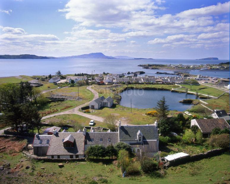 Looking Down Onto Ellenabeich And Easdale Island With Shuna In View