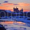 I5D0383 Sunset Silhouette Kilchurn Castle Loch Awe By Dalmally Argyll