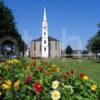 The Village Green And Church Strathaven Lanarkshire