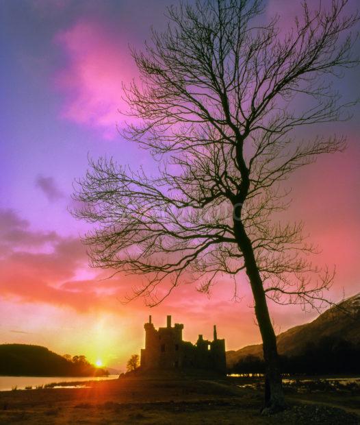 Sunset Silhouette Kilchurn Castle