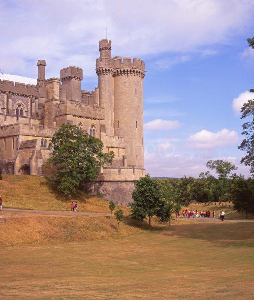 Fine View Of Arundel Castle Of Norman Origin But Rebuilt In 18th Century Owned By Duke Of Norfolk Arundel West Sussex