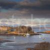 DSC 0340 Dunstaffnage Castle And Bay With Morvern Hills Argyll